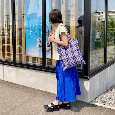 マドラスチェック トートバッグ | 無印良品